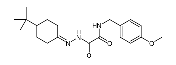 N'-[(4-tert-butylcyclohexylidene)amino]-N-[(4-methoxyphenyl)methyl]oxamide Structure