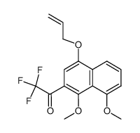 3-trifluoroacetyl-4,5-dimethoxy-1-(prop-2'-enyloxy)naphthalene结构式