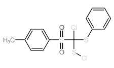 Methanesulfenylchloride, chloro[(4-methylphenyl)sulfonyl](phenylthio)-结构式