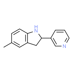 1H-Indole,2,3-dihydro-5-methyl-2-(3-pyridinyl)-(9CI) Structure