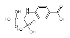 4-(diphosphonomethylamino)benzoic acid Structure