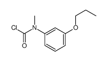 N-methyl-N-(3-propoxyphenyl)carbamoyl chloride结构式