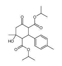 dipropan-2-yl 4-hydroxy-4-methyl-2-(4-methylphenyl)-6-oxocyclohexane-1,3-dicarboxylate Structure