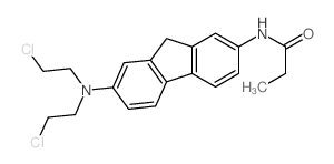 Propanamide,N-[7-[bis(2-chloroethyl)amino]-9H-fluoren-2-yl]- Structure