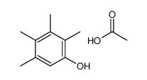 acetic acid,2,3,4,5-tetramethylphenol结构式