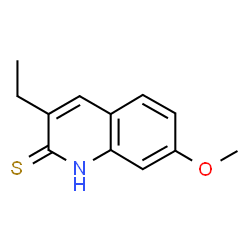 2(1H)-Quinolinethione,3-ethyl-7-methoxy-(9CI)结构式