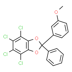 4,5,6,7-Tetrachloro-2-(3-methoxyphenyl)-2-phenyl-1,3-benzodioxole Structure