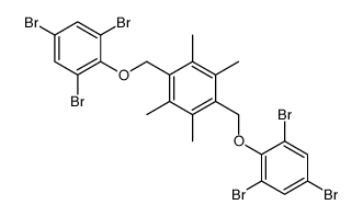 1,2,4,5-tetramethyl-3,6-bis[(2,4,6-tribromophenoxy)methyl]benzene结构式