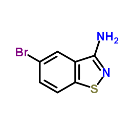 5-溴苯并[d]异噻唑-3-胺结构式