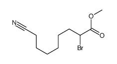 methyl 2-bromo-8-cyanooctanoate结构式