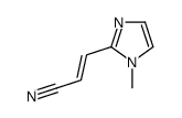 3-(1-methylimidazol-2-yl)prop-2-enenitrile Structure