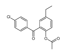 [2-(4-chlorobenzoyl)-4-ethylphenyl] acetate Structure