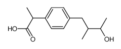 2-[4-(2-methyl-3-hydroxybutyl)phenyl]propionic acid Structure