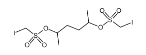 2,5-bis-iodomethanesulfonyloxy-hexane Structure