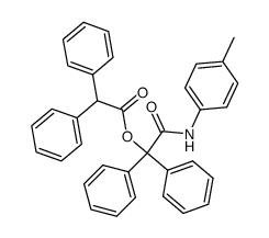 N-(p-Tolyl)-α-diphenylacetoxy-α,α-diphenylacetamid结构式