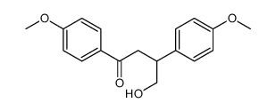 4-hydroxy-1,3-bis(4-methoxyphenyl)butan-1-one结构式