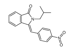 2-Isobutyl-3-[1-(4-nitro-phenyl)-meth-(Z)-ylidene]-2,3-dihydro-isoindol-1-one结构式