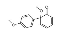 6-methoxy-6-(4-methoxyphenyl)cyclohexa-2,4-dien-1-one结构式