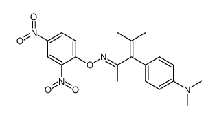 2-Methyl-3-p-dimethylaminophenyl-2-penten-4-anti-ketoxim-2,4-dinitrophenylether结构式