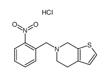 6-(2-Nitro-benzyl)-4,5,6,7-tetrahydro-thieno[2,3-c]pyridine; hydrochloride Structure