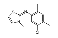 N-(5-chloro-2,4-dimethylphenyl)-3-methyl-1,3-thiazol-2-imine Structure