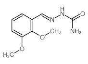 [(2,3-dimethoxyphenyl)methylideneamino]urea Structure