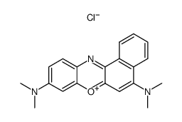 5,9-bis-dimethylamino-benzo[a]phenoxazinylium, chloride Structure