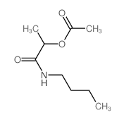 Propanamide,2-(acetyloxy)-N-butyl- Structure