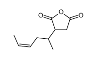 3-hex-4-en-2-yloxolane-2,5-dione结构式