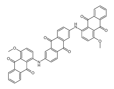 2,6-Bis[(9,10-dihydro-4-methoxy-9,10-dioxoanthracen-1-yl)amino]-9,10-anthraquinone结构式