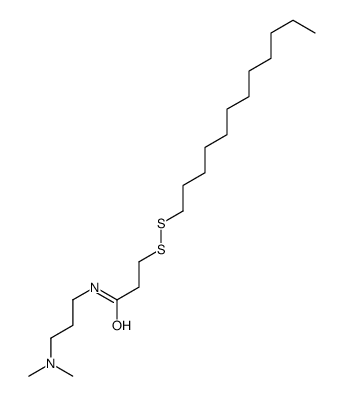 N-[3-(dimethylamino)propyl]-3-(dodecyldisulfanyl)propanamide Structure