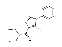 N,N-Diethyl-5-methyl-1-phenyl-1H-1,2,3-triazole-4-carboxamide结构式