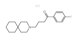 4-(3-AZASPIRO(5.5)UNDEC-3-YL)-4′-FLUORO-BUTYROPHENONE HYDROCHLORIDE结构式