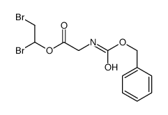 N-(Benzyloxycarbonyl)glycine 1,2-dibromoethyl ester结构式