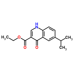 Ethyl 4-hydroxy-6-isopropylquinoline-3-carboxylate Structure