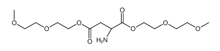 bis[2-(2-methoxyethoxy)ethyl] (2S)-2-aminobutanedioate Structure