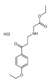 ethyl 2-[[3-(4-ethoxyphenyl)-3-oxopropyl]amino]acetate,hydrochloride Structure