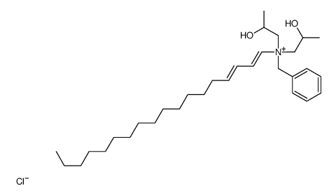 benzylbis(2-hydroxypropyl)octadecadienylammonium chloride structure