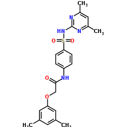 2-(3,5-Dimethylphenoxy)-N-{4-[(4,6-dimethyl-2-pyrimidinyl)sulfamoyl]phenyl}acetamide Structure