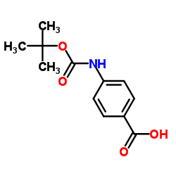 4-(Boc-amino)benzoic acid structure