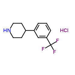 4-(3-trifluoromethylphenyl)piperidine hydrochloride Structure