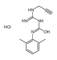 1-(2,6-dimethylphenyl)-3-(N'-prop-2-ynylcarbamimidoyl)urea,hydrochloride Structure