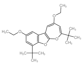 Oxepino[2,3-b]benzofuran, 2,9-bis(1,1-dimethylethyl)-4,7-diethoxy- Structure