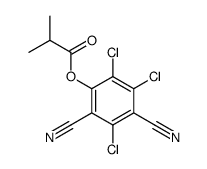 Isobutyric acid 2,4-dicyano-3,5,6-trichlorophenyl ester Structure