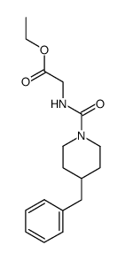 [(4-Benzyl-piperidine-1-carbonyl)-amino]-acetic acid ethyl ester Structure