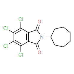 3,4,5,6-tetrachloro-N-cycloheptylphthalimide Structure