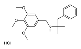 2-methyl-1-phenyl-N-[(3,4,5-trimethoxyphenyl)methyl]propan-2-amine,hydrochloride结构式