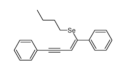 (Z)-1-(n-butylseleno)-1,4-diphenyl-but-1-en-3-yne Structure