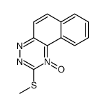 2-methylsulfanyl-1-oxidobenzo[f][1,2,4]benzotriazin-1-ium结构式