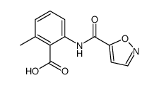 Benzoic acid, 2-[(5-isoxazolylcarbonyl)amino]-6-methyl- (9CI) Structure